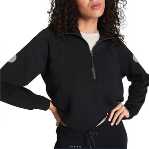 SPANX Classic Black Half-Zip Hoodie